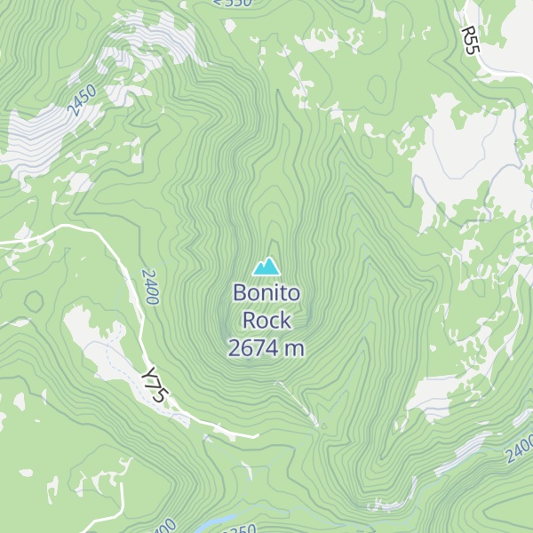 Map of Bonito Rock