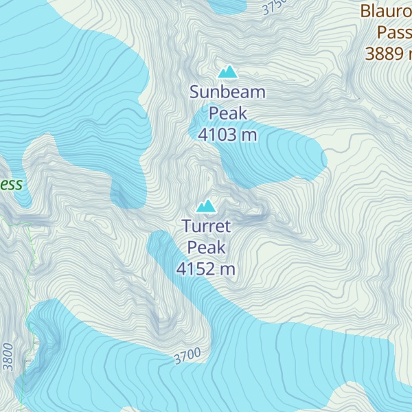 Map of Turret Peak
