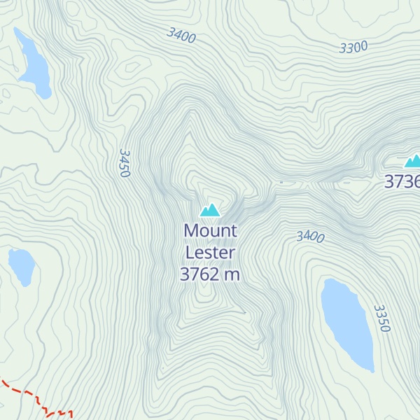 Map of Mount Lester
