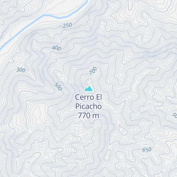 Map of Cerro El Picacho