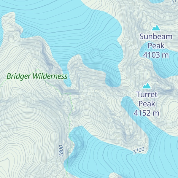 Map of Mount Warren