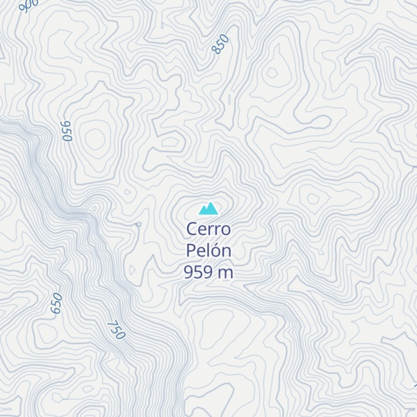 Map of Cerro Pelón