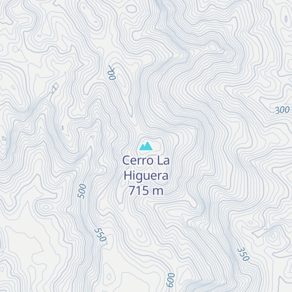 Map of Cerro La Higuera