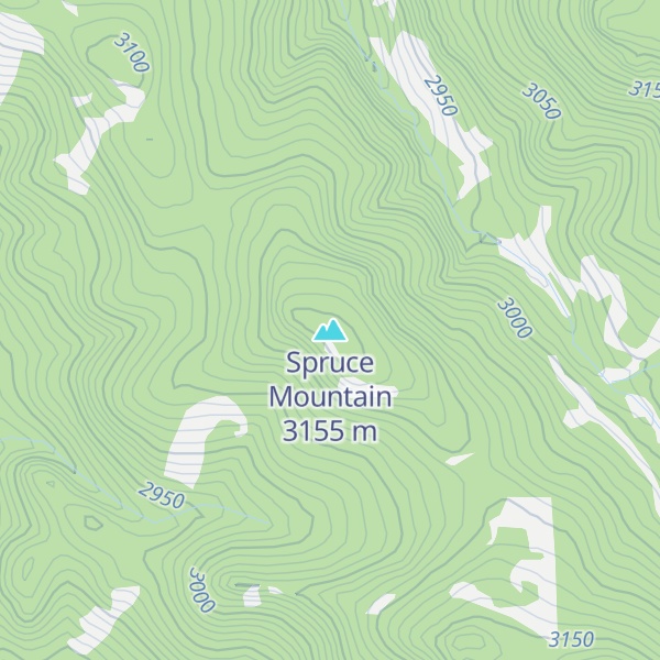 Map of Spruce Mountain
