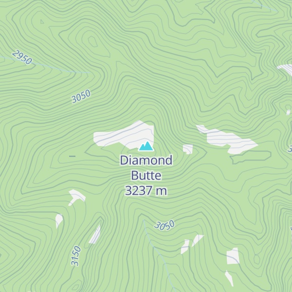 Map of Diamond Butte