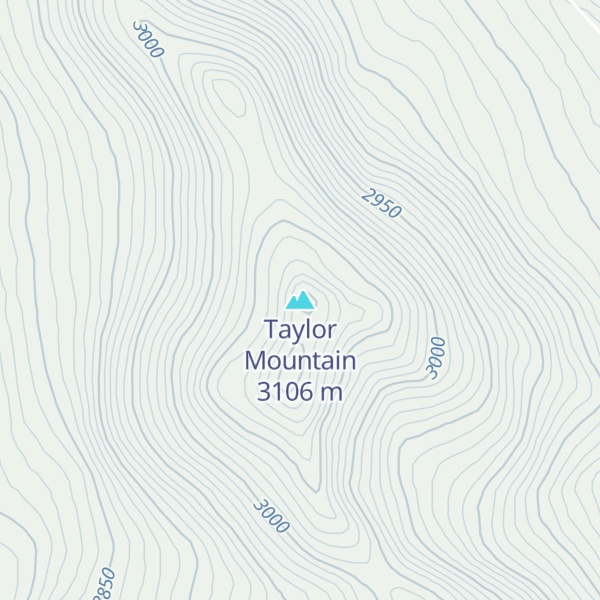 Map of Taylor Mountain