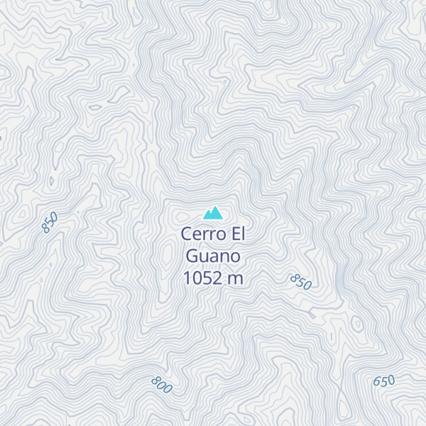 Map of Cerro El Guano