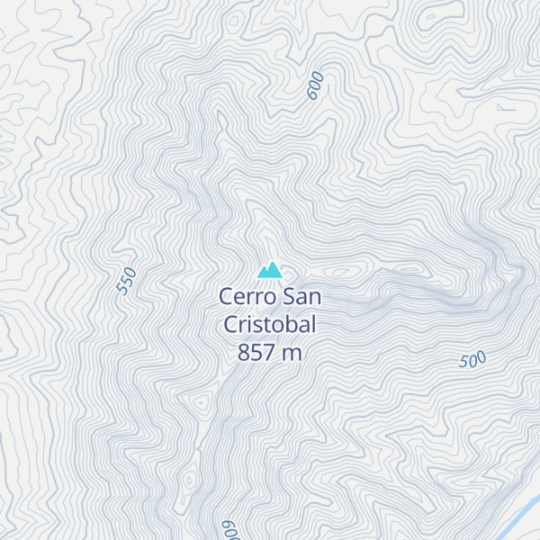 Map of Cerro San Cristobal