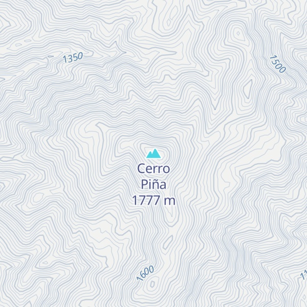 Map of Cerro Piña