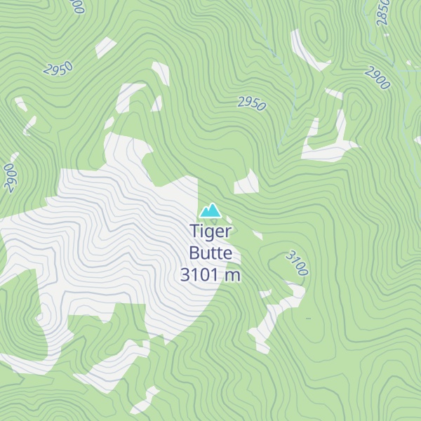 Map of Tiger Butte