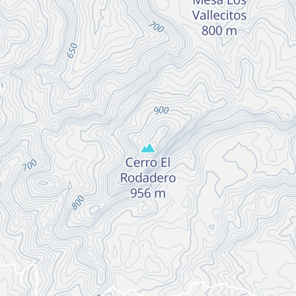Map of Cerro El Rodadero