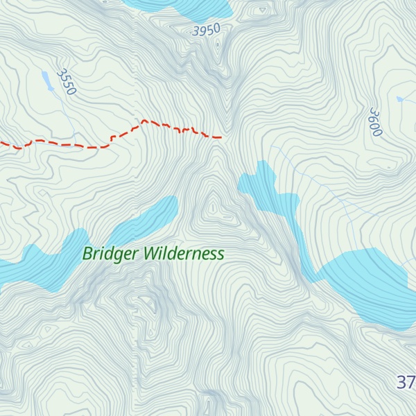 Map of Winifred Peak
