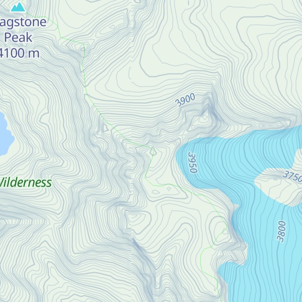 Map of Bastion Peak