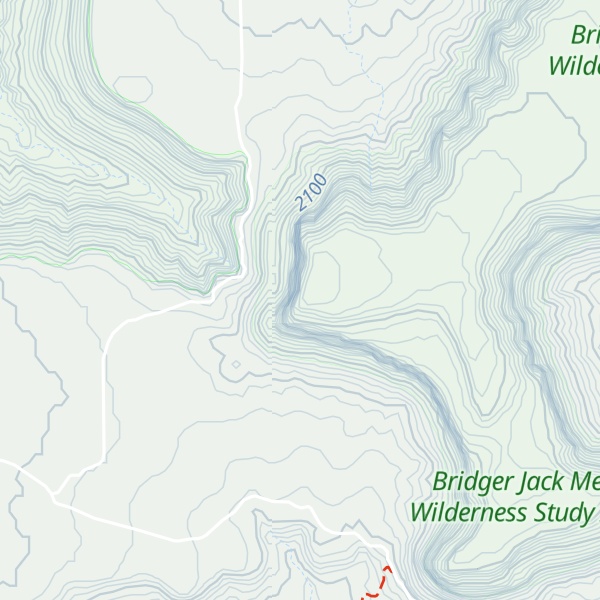 Map of Bridger Jack Point