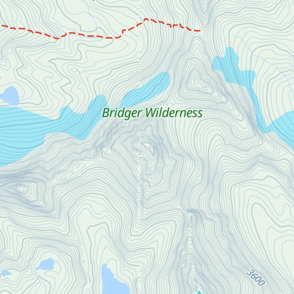Map of American Legion Peak