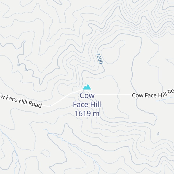 Map of Cow Face Hill