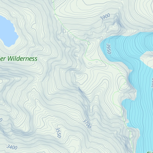 Map of Rampart Peak