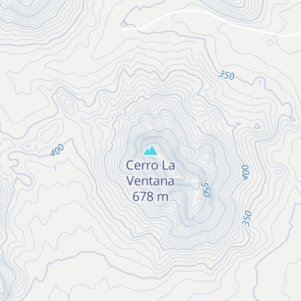 Map of Cerro La Ventana