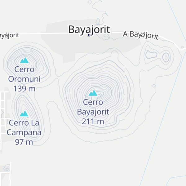 Map of Cerro Bayajorit