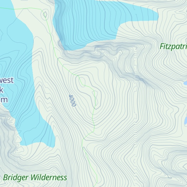 Map of Downs Mountain