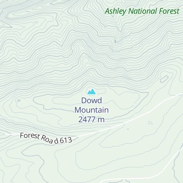 Map of Dowd Mountain
