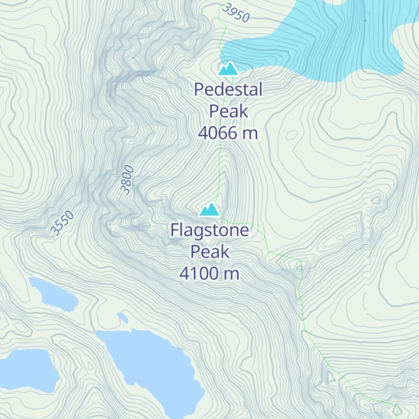 Map of Flagstone Peak