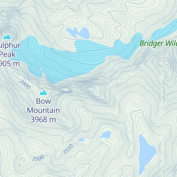 Map of Mount Arrowhead