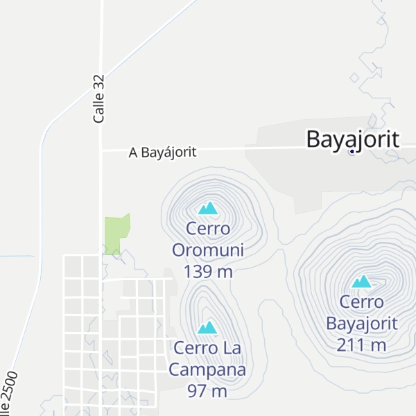 Map of Cerro Oromuni
