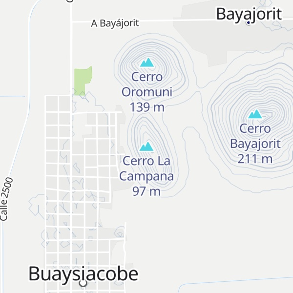 Map of Cerro La Campana