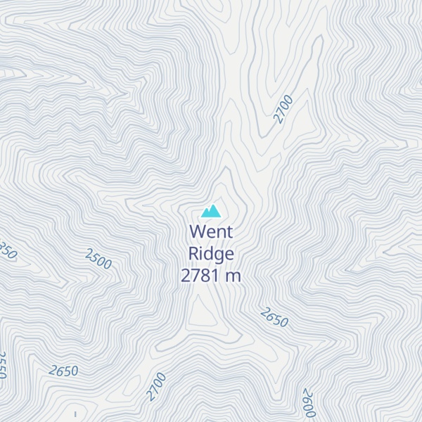 Map of Went Ridge