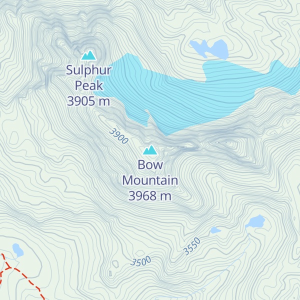 Map of Bow Mountain