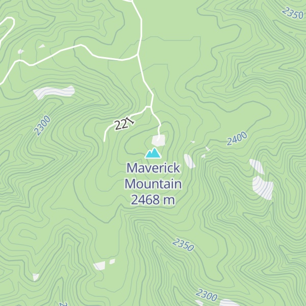 Map of Maverick Mountain