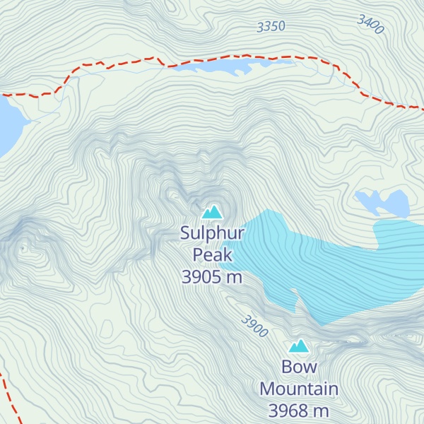 Map of Sulphur Peak