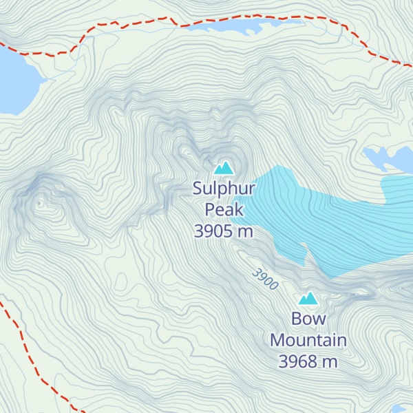 Map of Brimstone Mountain