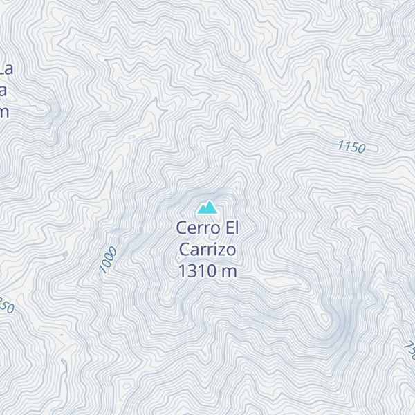 Map of Cerro El Carrizo