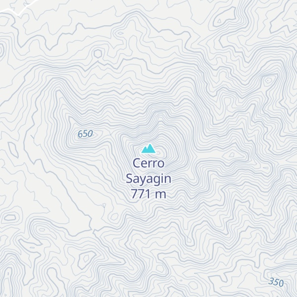 Map of Cerro Sayagin