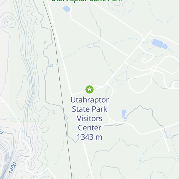 Map of Utahraptor State Park Visitors Center