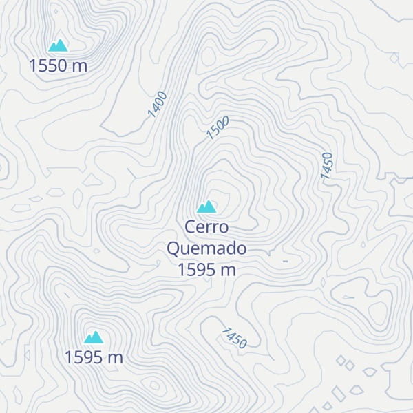 Map of Cerro Quemado
