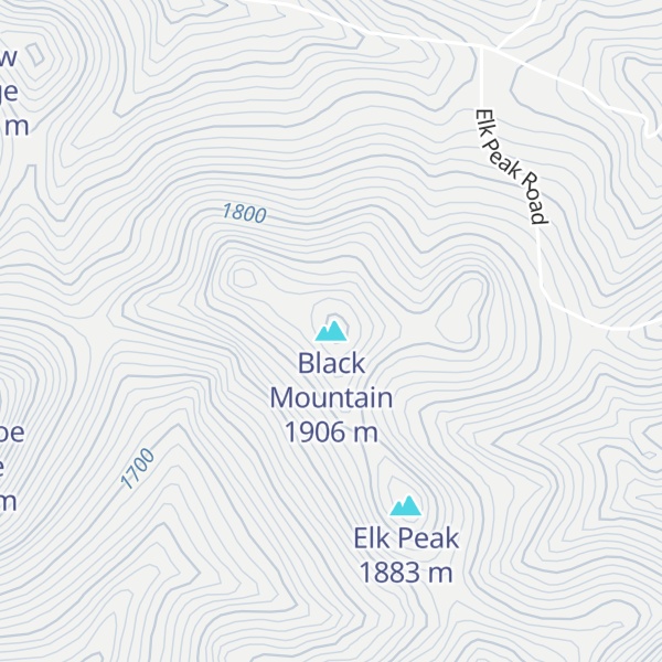 Map of Black Mountain