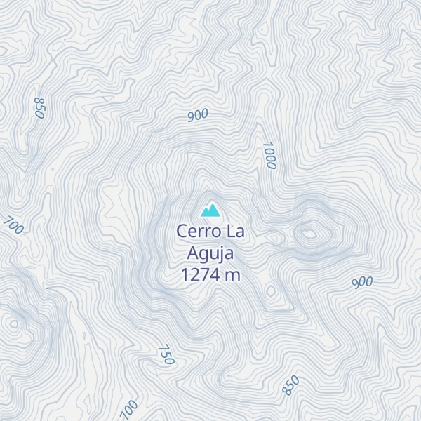 Map of Cerro La Aguja