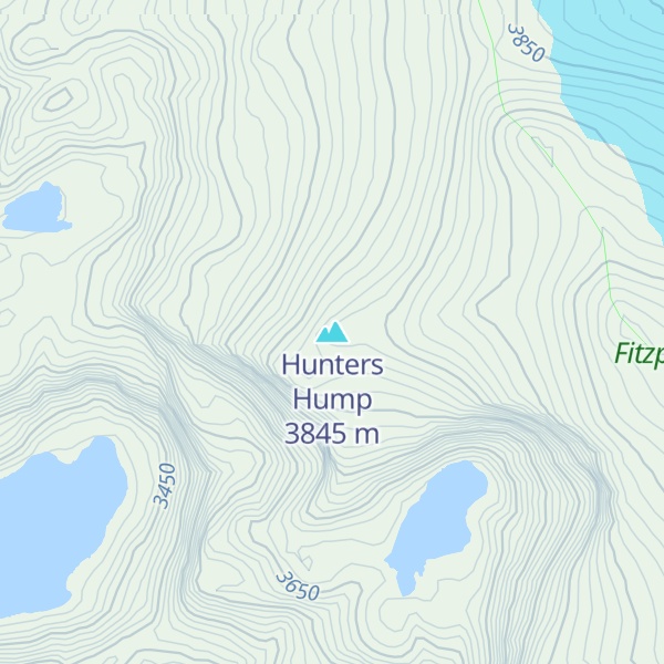 Map of Hunters Hump
