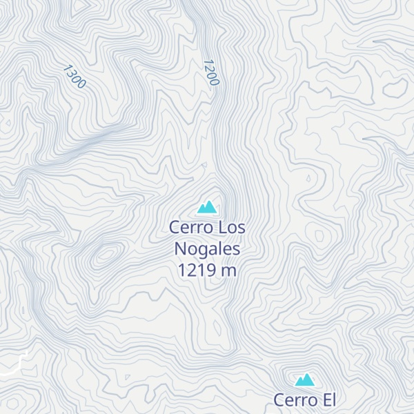 Map of Cerro Los Nogales