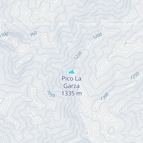 Map of Pico La Garza