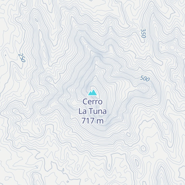 Map of Cerro La Tuna