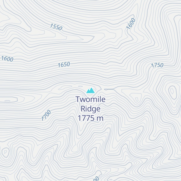 Map of Twomile Ridge