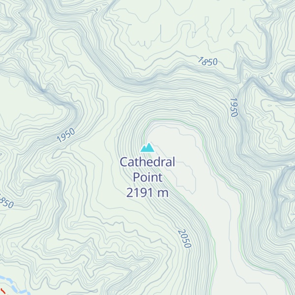Map of Cathedral Point