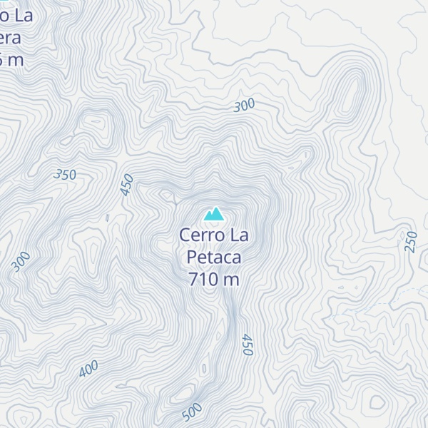 Map of Cerro La Petaca