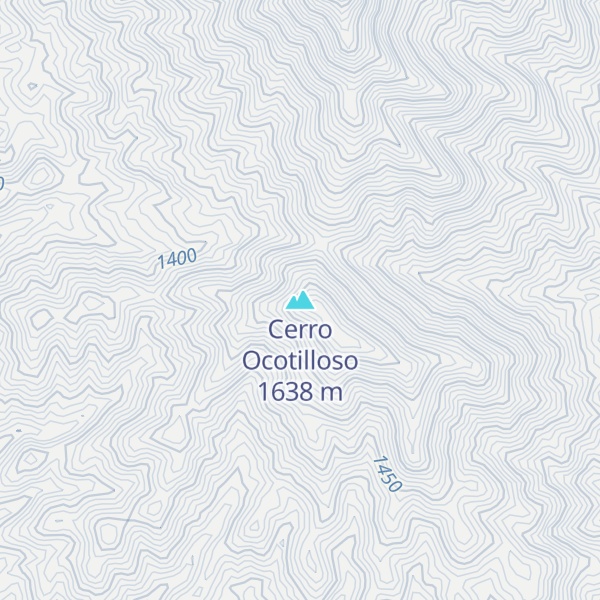Map of Cerro Ocotilloso