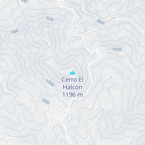 Map of Cerro El Halcon