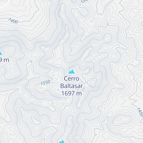 Map of Cerro Baltasar